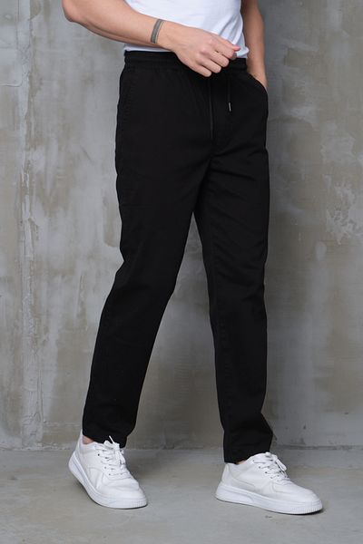 VIKUNYA Men's Winter - Adjustable Cut 100% Cotton and Lycra Elastic Waist Pants