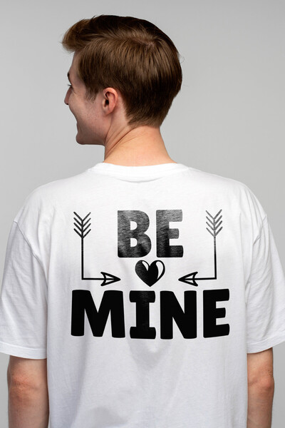 StoryGift Romania Men's T-Shirt With Heart And The Text In English "be Mine" ...