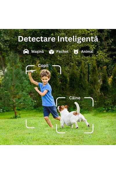 Velixo Cameră de supraveghere WiFi, 2K QHD 4MP, vedere nocturnă, senzor de mișcare, alarmă sonoră, microfon, IP65