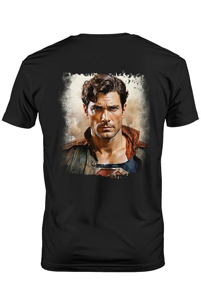 StoryGift Romania Tricou Barbati Cu Superman, Dc, Deghizare, Supererou, Henry Cavill, Clark Kent, Cu Imprimstg