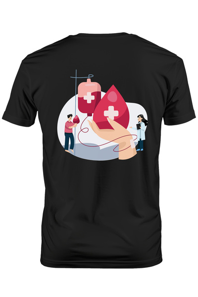 StoryGift Romania Tricou Barbati Cu Donatie, Sange, Transfuzie, Doctor, Halat...