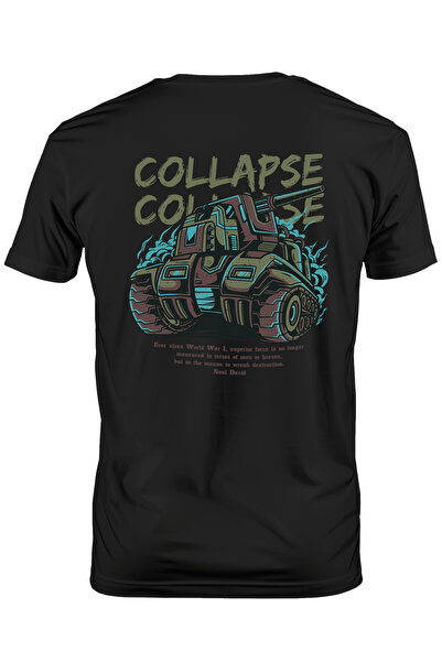 StoryGift Romania Men's T-Shirt With Huge Army Tank War, Text In English Coll...