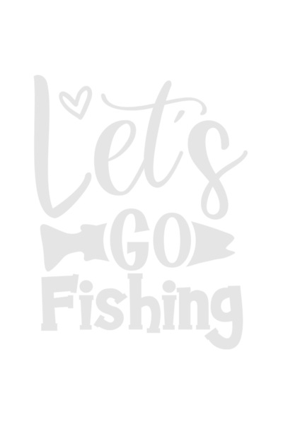StoryGift Romania Sticker Adeziv 20CM Exterior cu textul in limba engleza "Let's go fishing" - hai sa mergem la