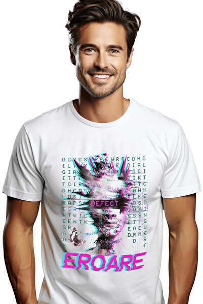 StoryGift Romania Tricou Barbati Femeie Robot Arta Abstracta Defect. Eroare C...