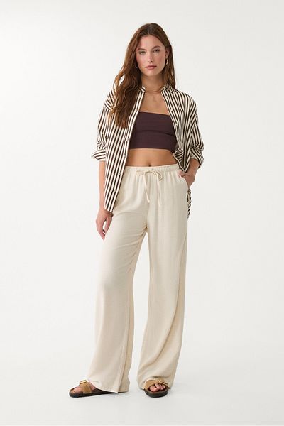 Stradivarius Linen Blend Shirt Adha