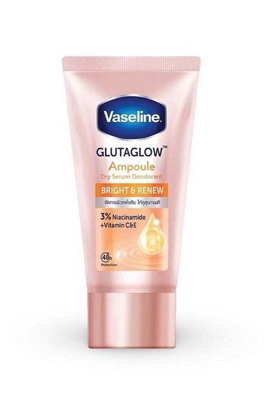 Vaseline GlutaGlow Bright & Renew Deodorant Serum for Underarm Lightening – Vitamin C + Niacinamid