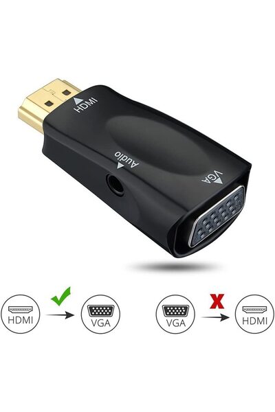 zola Adaptor HDMI - VGA, iesire audio, minijack, negru