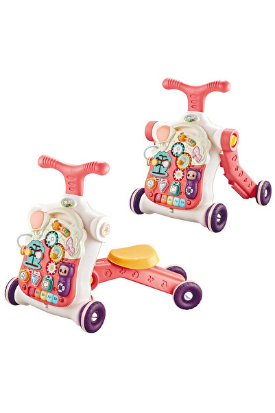 indiggo Πολυλειτουργικό Περπατούρα 5 σε 1, Σκούτερ, Κέντρο Δραστηριοτήτων, GoGoLittleBaby, Ροζ