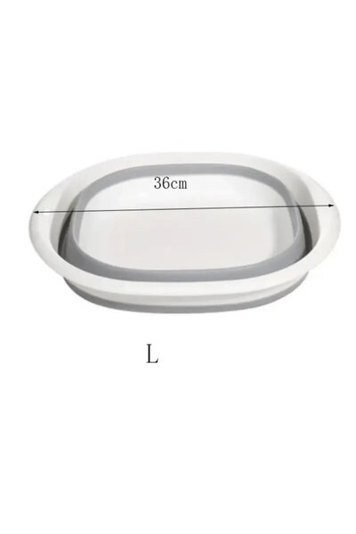 Choice حوض حمام قدم قابل للطي من قطعة واحدة لنقع القدمين، دلو بلاستيكي سميك م...