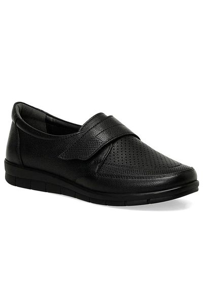 Polaris 105037 Pantofi casual de damă din piele naturală, cu talpă anatomică confortabilă în 5 puncte, cu velcro