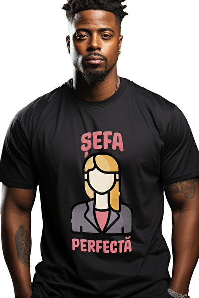 StoryGift Romania Tricou Barbati Sefa Perfecta, Contur Feminin, Loc De Munca,...