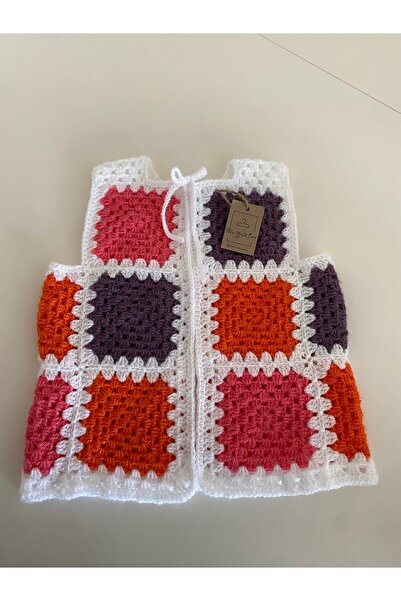 NAKO El örgüsü motifli yelek