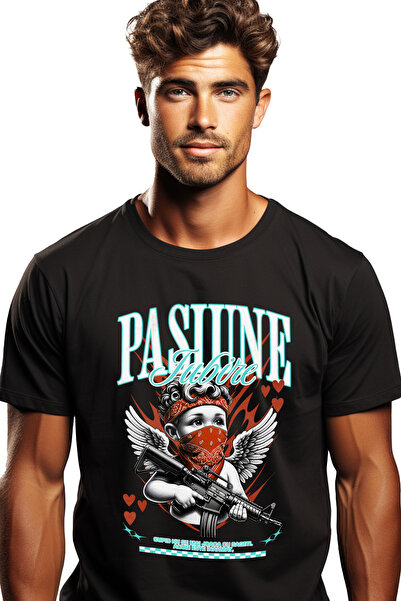 StoryGift Romania Tricou Barbati Cupidon Cu Arma - Pasiune, Iubire, Valentine...