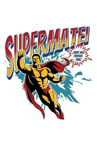 StoryGift Romania Sticker Adeziv 90CM Super Matei, SuperErou Sunt Aici Pentru...