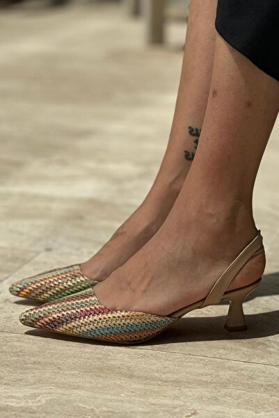 Gökhan Talay Jenovia Mink Multi Low Heeled (4 cm) Classic Heeled Shoes