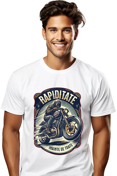 StoryGift Romania Tricou Barbati Rapiditate Barbat Pee Motor Viteza Adrenalina Cu Imprimeu Pe Fata, 100% Bum Stg