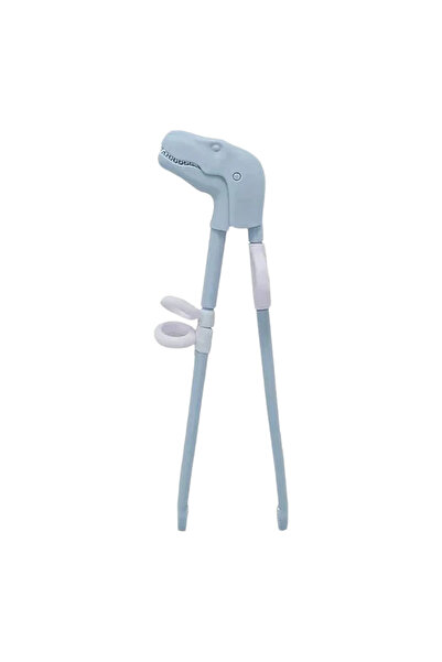 Choice عيدان طعام بلاستيكية زرقاء على شكل ديناصور كرتوني للأطفال، عيدان طعام ...