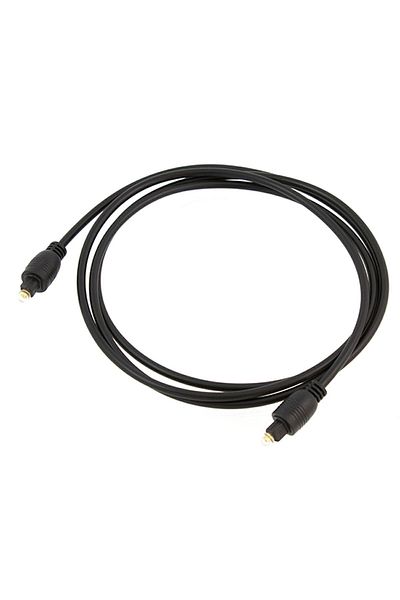 zola Fiber optic audio cable, gold-plated, Toslink connectors, length 150 cm, black