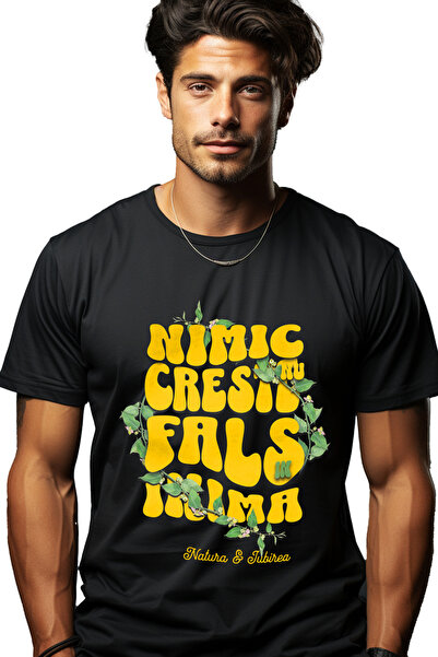 StoryGift Romania Tricou Barbati Nimic Nu Creste Fals In Inima, Iubire, Famil...