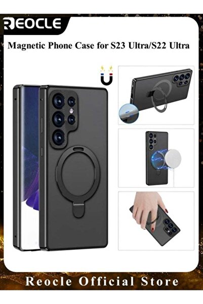 REOCLE Magnetic Phone Case Double-Sided Protection Metal Frame Phone Case for...