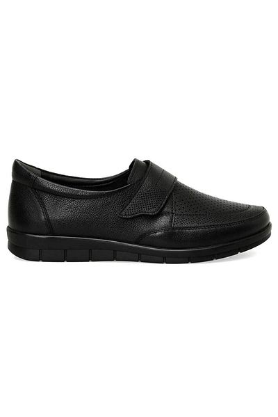 Polaris 105037 Pantofi casual de damă din piele naturală, cu talpă anatomică confortabilă în 5 puncte, cu velcro