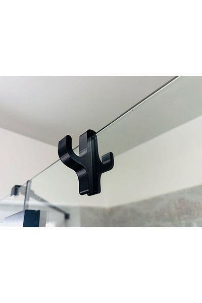 OEM Carlig pentru Cabine de Dus – Suport Umeras, Accesorii Baie, Model Mirror, 2 Agatatori