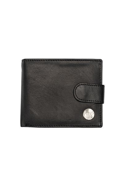 Toro Nero Men's Wallet Made Of Black Genuine Leather Viki, Rfid Protection