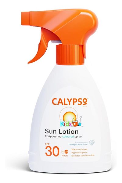Calypso Kids Disappearing Coloured Blue Lotion Spray SPF30 200 ml