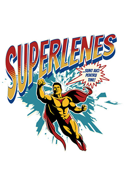 StoryGift Romania Sticker Autocolant 70CM Super Lenes SuperErou Sunt Aici Pen...