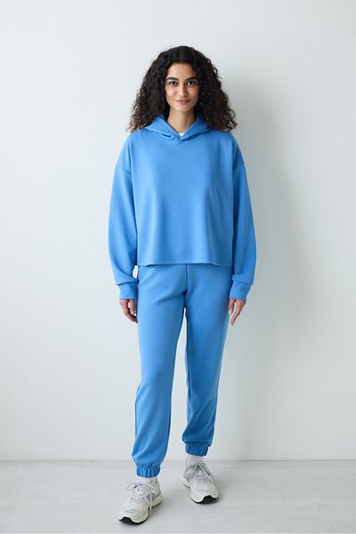 Penti Blaues Silky Touch Sweatshirt mit Kapuze