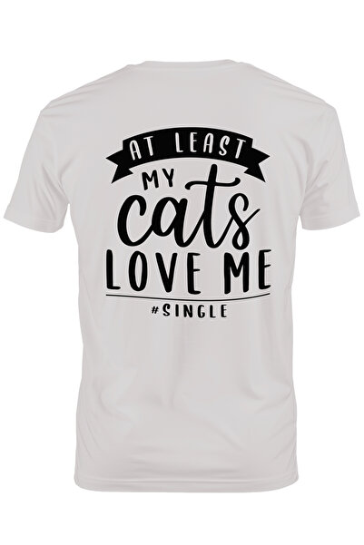 StoryGift Romania Tricou bărbătesc pentru singuratici iubiți doar de pisicile...
