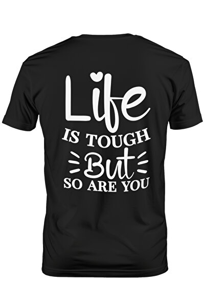 StoryGift Romania Tricou Barbati Cu Mesajul "life Is Tough, But So Are You" -...