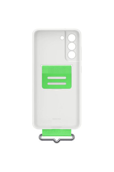 Samsung Protective Case Silicone Cover With Strap For Galaxy S21 Fe 5g, White