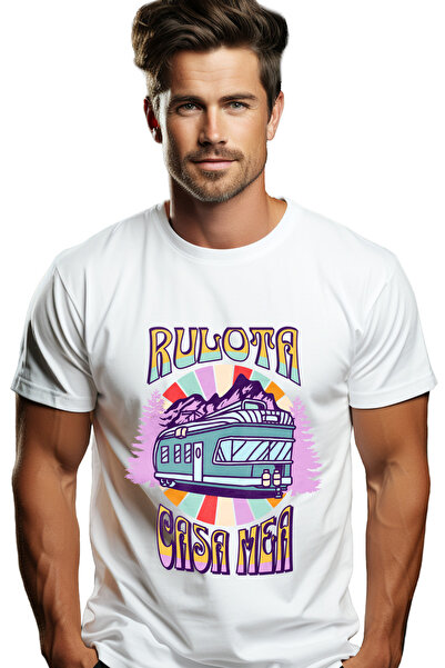 StoryGift Romania Tricou Barbati Rulota Este Casa Mea Mereu Aventura Calatori...