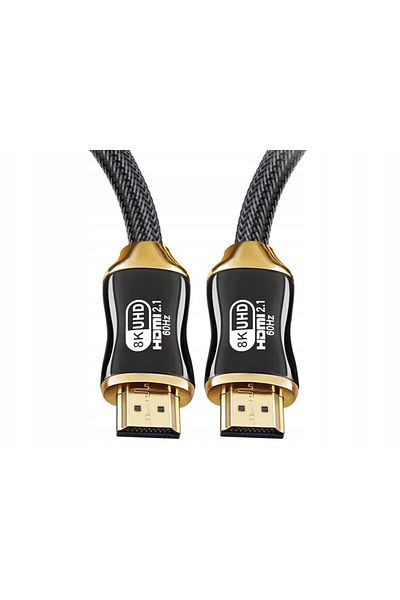zola HDMI 2.1 cable, 8K@60Hz, 4K@120Hz, 3D, resistant PVC, 1.5 m, black