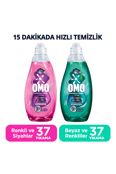 Omo Express Fresh Kötü Koku Karşıtı Beyaz Ve Renkliler 1480ml X1 Capcanlı Renkli Ve Siyahlar X1