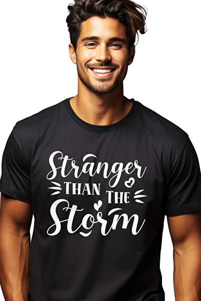 StoryGift Romania Tricou Barbati Cu Inimioare Si Mesajul "stranger Than The S...