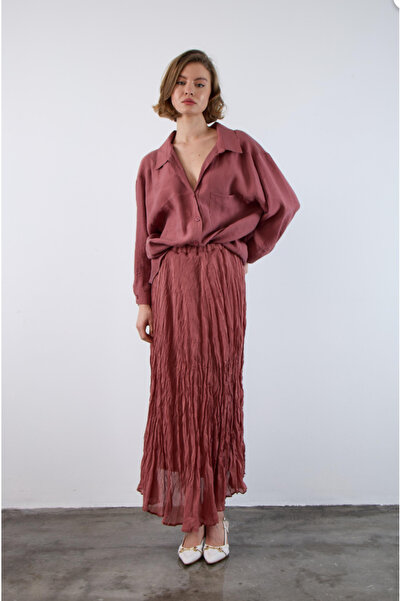 My Blog Zimtfarbener Faltenrock – 3207