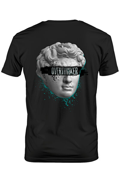 StoryGift Romania Tricou Barbati Personalizat Statue Greceasca Overthinker, C...