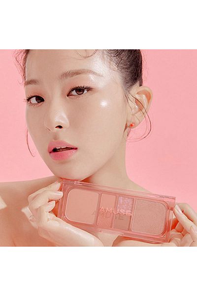 Amuse Vegan Face All Palette, Amuse, 16.3g #02 Peach