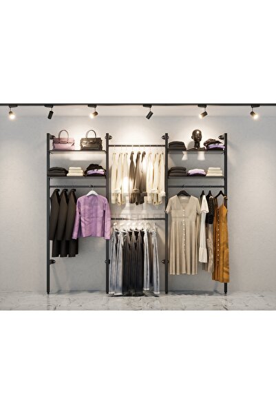 AFE DEKOR F Dikme Mağaza Raf Sistemi, Lux Giyinme Odası, Raf Sistemi 285*250