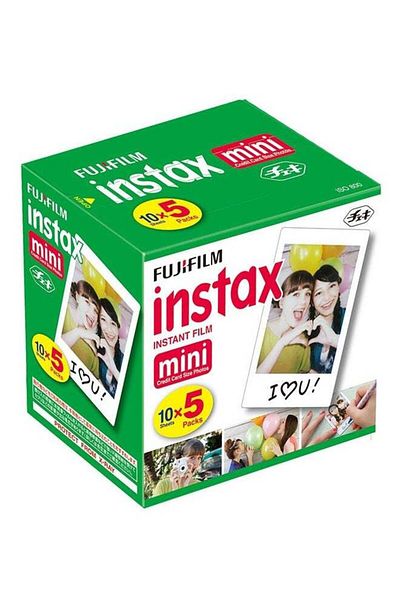 Fujifilm Instax Mini Instant Film, Pack of 5 x 10