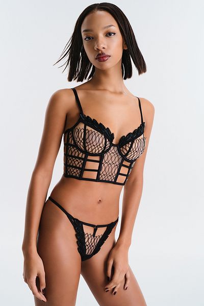 Penti Chiloți Nyx Black String - Colecția Privee
