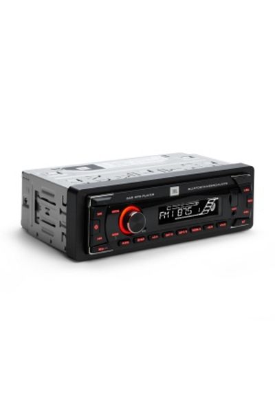 JBL Multimedia Player Auto JBL, USB, Card SD, AUX, Bluetooth, Iluminat Rosu, 4 x 50 W