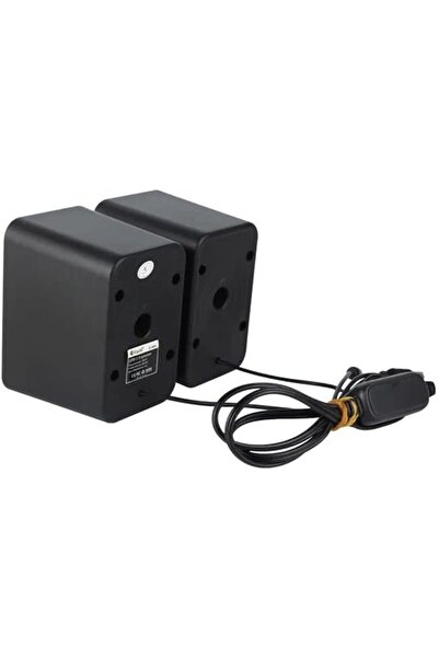 Kisonli S-444 Multimedia 2.0 Usb Powered Mini Speaker Suitable For Laptop & Desktop – Black