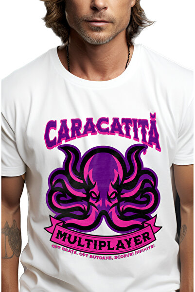StoryGift Romania Tricou Barbati Caracatita Multiplayer Opt Brate Jocuri Vide...