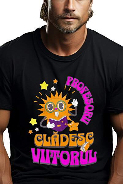 StoryGift Romania Tricou Barbati Profesorii Cladesc Viitorul Educatie Scoala ...