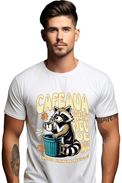StoryGift Romania Tricou Barbati Cafea Secretul Meu De Magie Iubitorii De Caf...