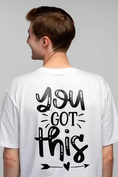 StoryGift Romania Tricou bărbătesc cu inimă și textul în engleză „you Got Thi...