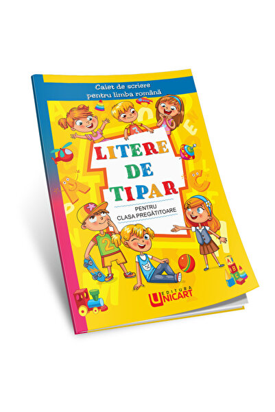unicart Litere de tipar - Pentru clasa pregătitoare